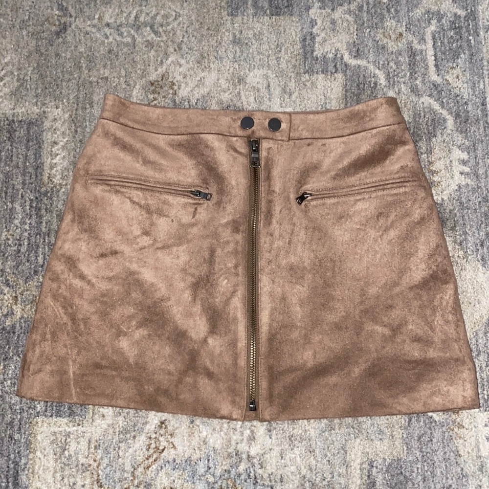 BCBG MaxAzria Suede Skirt
